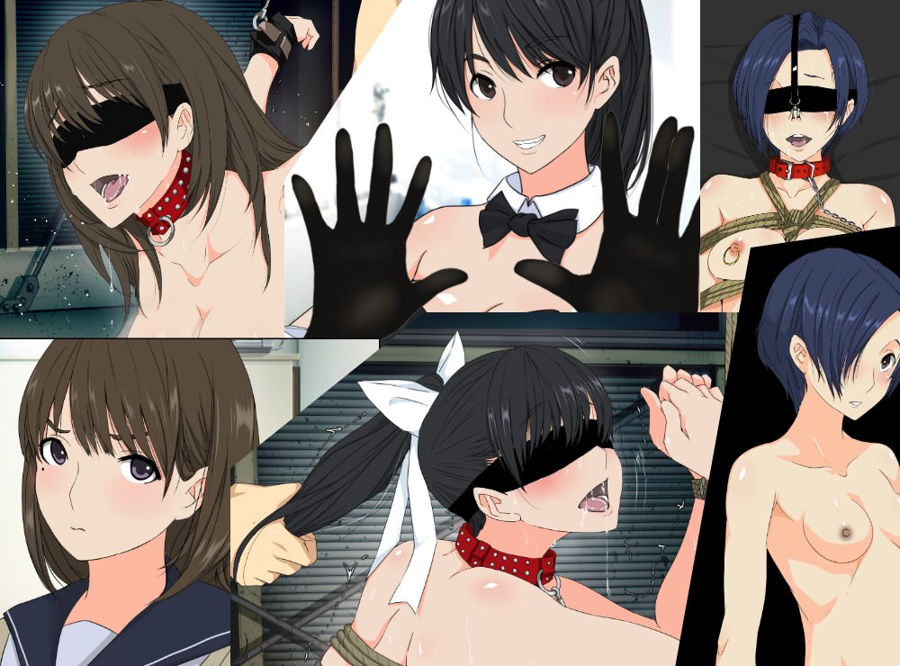 目隠しや鼻フック状態で寝取られるヒロイン